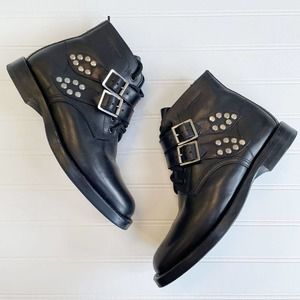 Saint Laurent Shoes Boots Studded Ranger Chelsea Moto Ankle Booties